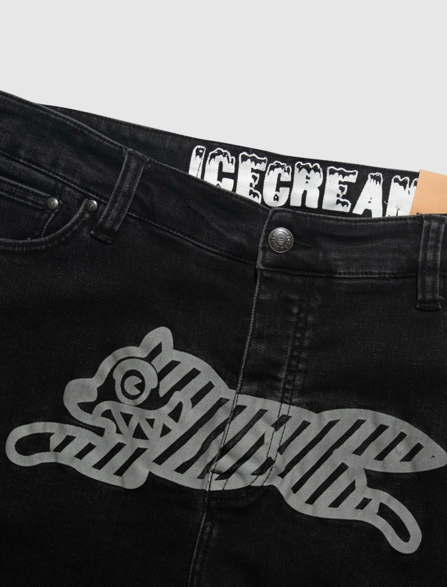 * Icecream Reflective Jean Denim