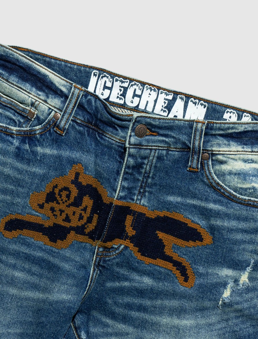 * Icecream Stitch Jean Denim