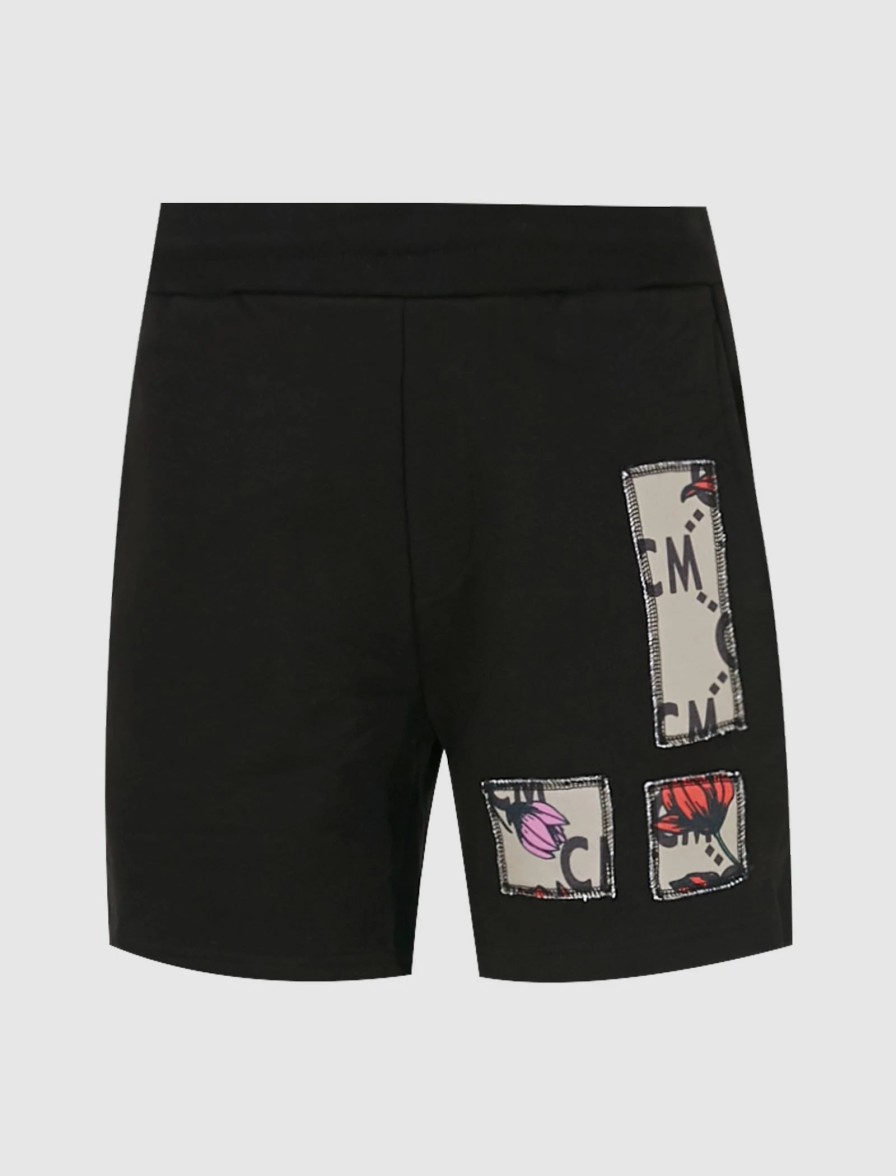 * Ma Ket Overlock Patchwork Short Shorts