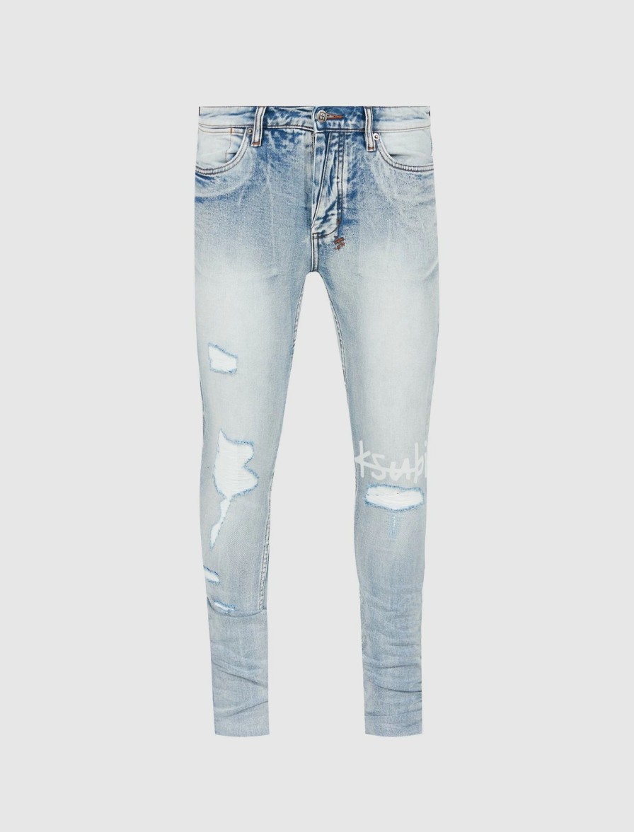 * Ksubi Van Winkle Skyhigh Trashed Denim Denim